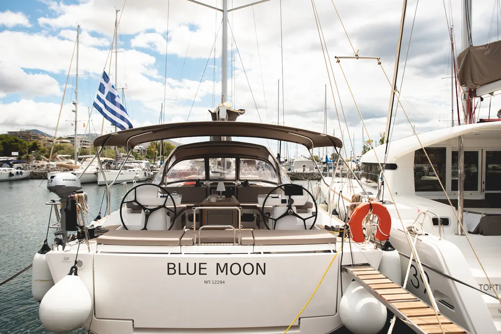 Blue-Moon-Dufour-520-Grand-Large-GL-Luxury-Bareboat-Skippered-Yachting-Sailing-Catamaran-Yacht-Charter-Rental-Greece 3