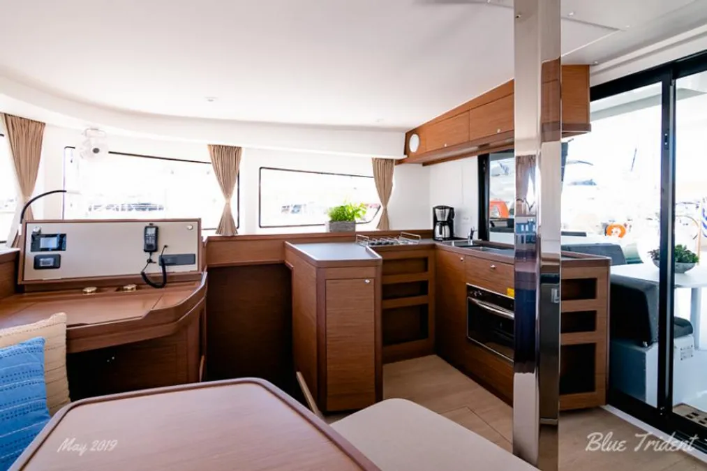 Blue-Trident-Lagoon-42-Luxury-Bareboat-Skippered-Yachting-Sailing-Catamaran-Yacht-Charter-Rental-Greece 2