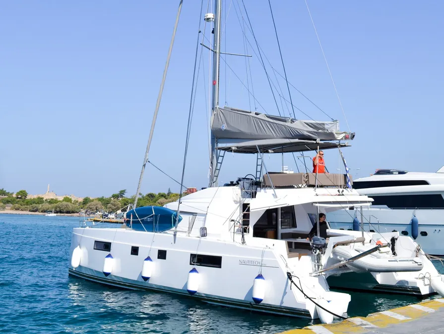 Exhibit-A-Nautitech-46-Fly-Luxury-Bareboat-Skippered-Yachting-Sailing-Catamaran-Yacht-Charter-Rental-Greece 3
