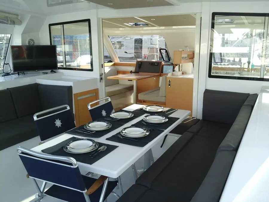 Mystic-Blue-Nautitech-40-Luxury-Bareboat-Skippered-Yachting-Sailing-Catamaran-Yacht-Charter-Rental-Greece 3