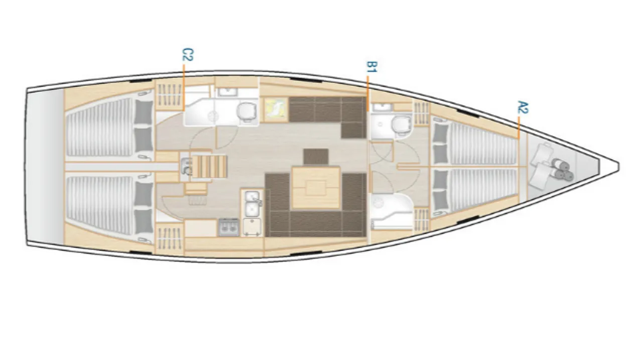 Sea-Pearl-Hanse-458-Luxury-Bareboat-Skippered-Yachting-Sailing-Catamaran-Yacht-Charter-Rental-Greece 2