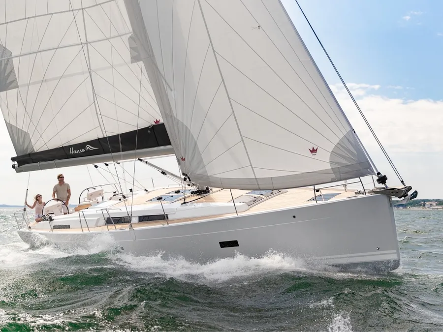 Sea-Ruby-Hanse-458-Luxury-Bareboat-Skippered-Yachting-Sailing-Catamaran-Yacht-Charter-Rental-Greece 3