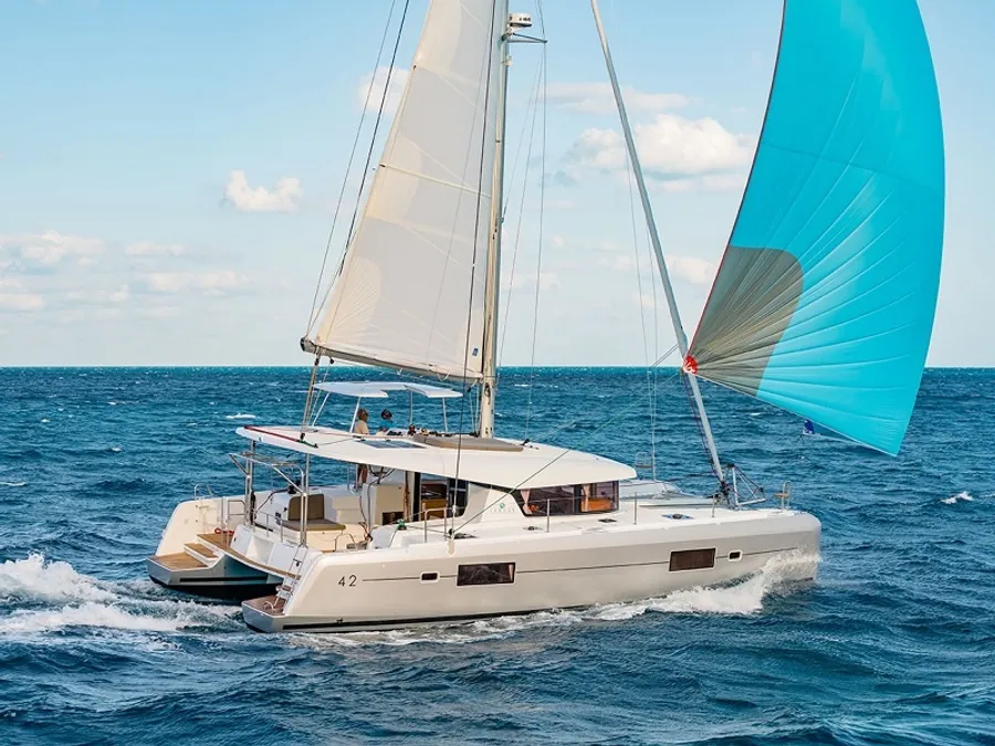 Tethys-Lagoon-42-Luxury-Bareboat-Skippered-Yachting-Sailing-Catamaran-Yacht-Charter-Rental-Greece 3